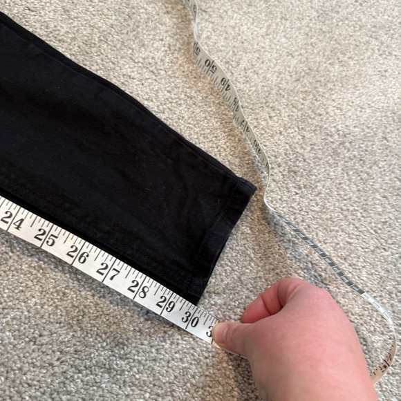 Stylish Black and Orange Plaid Men's Jeans - Picture 5 of 9